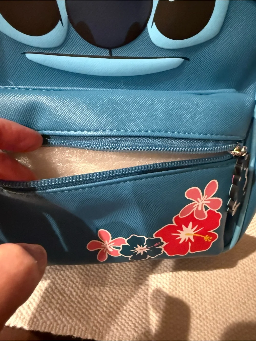 Disney x Bioworld Stitch Mini Backpack with Scrump Bag Charm *NWT